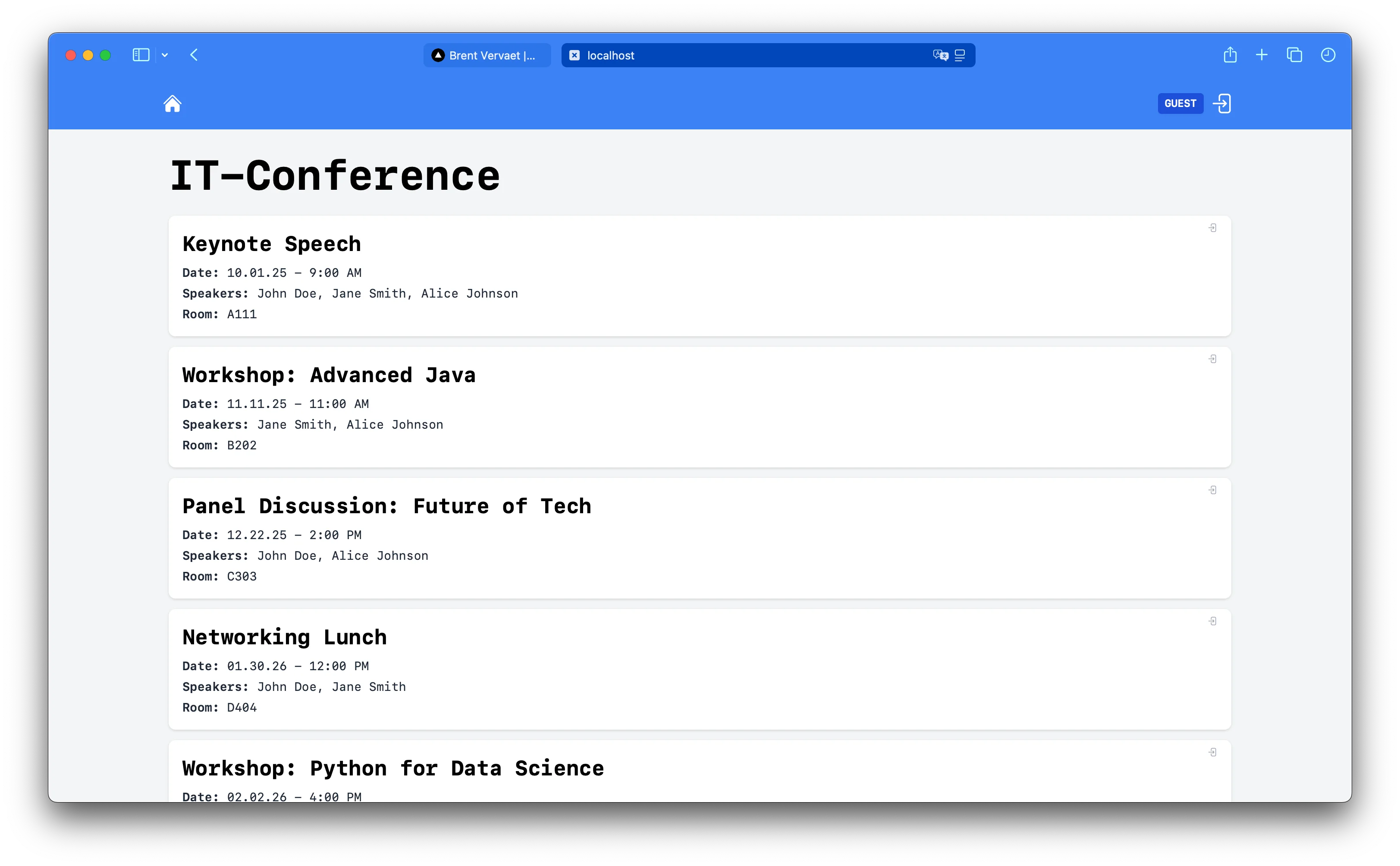 IT-conference App screenshot 1